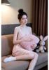 2026 Spring/Summer Sexy V-neck Beaded Modal Camisole Midi Nightgown for Women