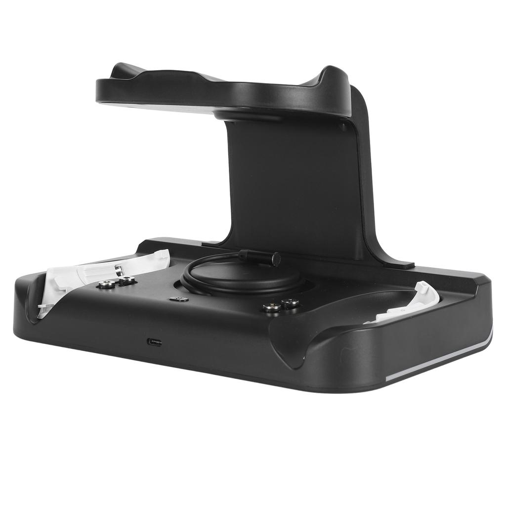 VR Charging Station USB C Fast Charging Multiple Prevention with 2 Rechargble Batteries VR Hdset Controller Charging Dock for   3
