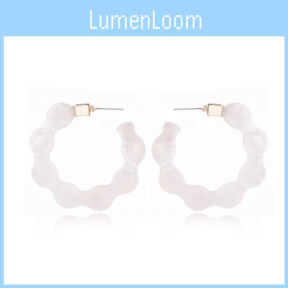 Stylish White Alloy U-shape Earrings Perfect For Special Occasions