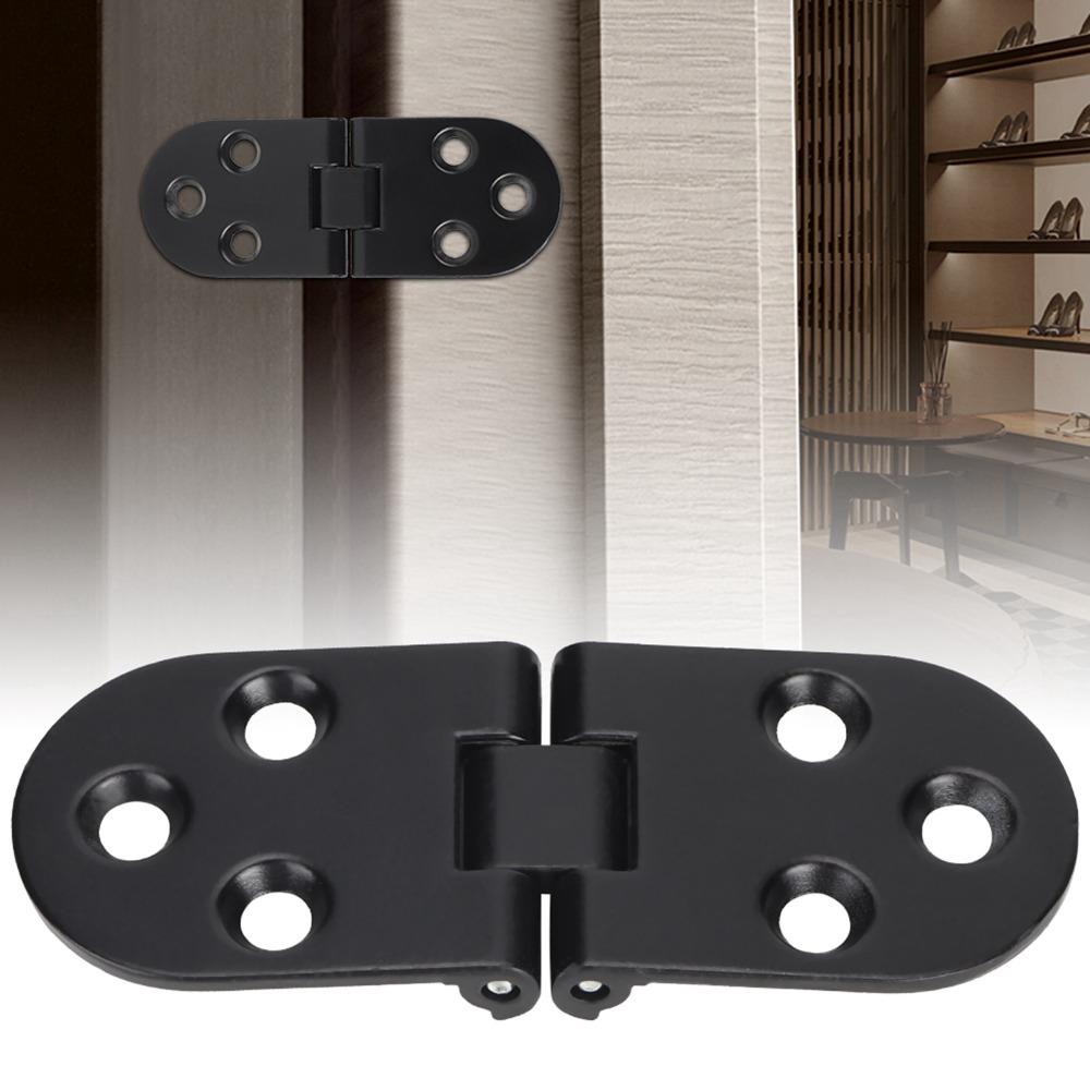 4 Pcs 80*30mm Folding Table Hinges Black Cabinet Door Hinges Durable Flip Top Hinges  Furniture