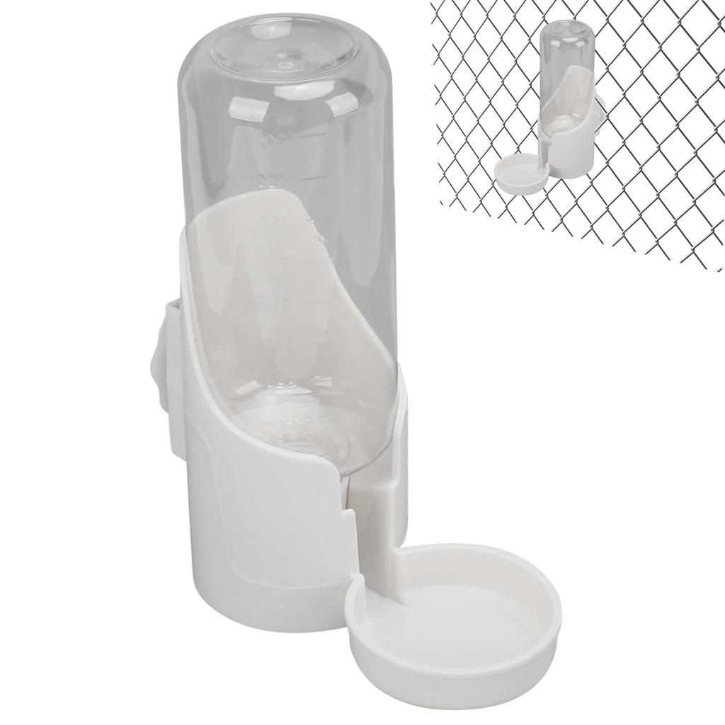 450ml Dog Water Dispenser Leakproof Pet Auto Feeding Water Bottle for Cats Dogs RabbitsWhite