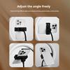 Adjustable Spiral Base Phone Holder with Fill Light for Bedside Use