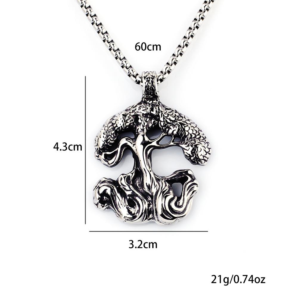 Necklace Nordic Mythology Viking Guardian Tree of Life Men's Pendant
