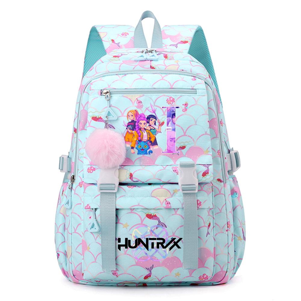 26 English Letters Printed Backpack Large Capacity Bookbag Student Boy Girl Schoolbag Outdoor Large Capacity Waterproof Sports Laptop Travel Bag
