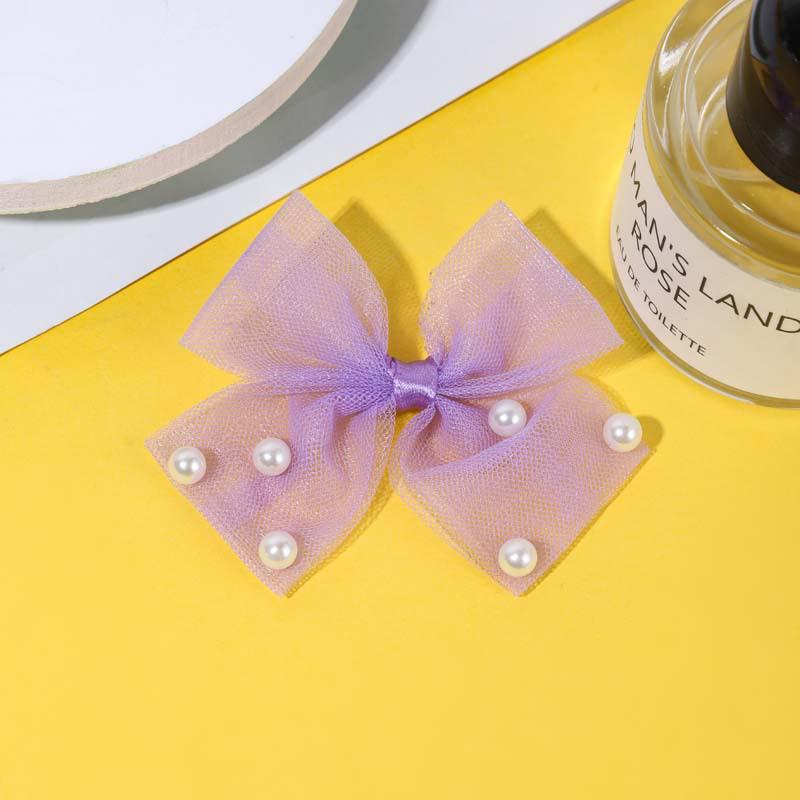 Korean-Style Exquisite Bow Accessories: Children s Hair, Shoes, Bags, Clothing, Pearl & Mesh Handmade Items