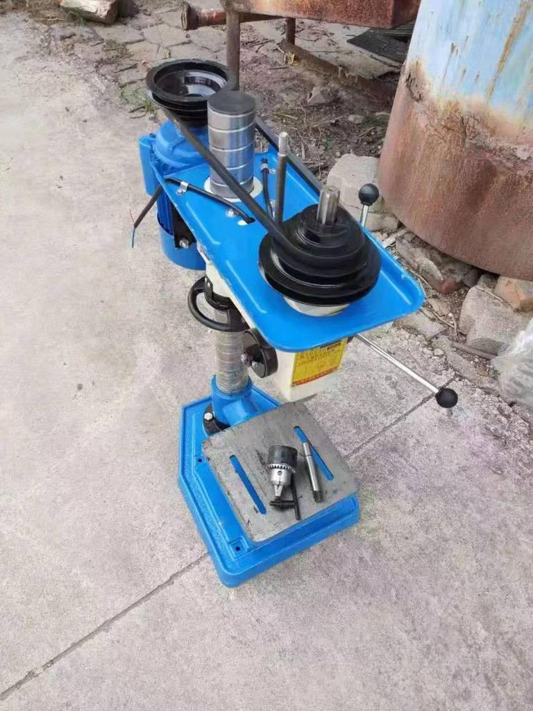 220V Multi-Function Woodworking Bench Drill with 16 Tools and Workbench