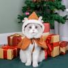 New Cloak British Shorthair Hairless Cat Winter Cat Clothes Christmas Tree Elk Winter Christmas Shawl Pet Clothes