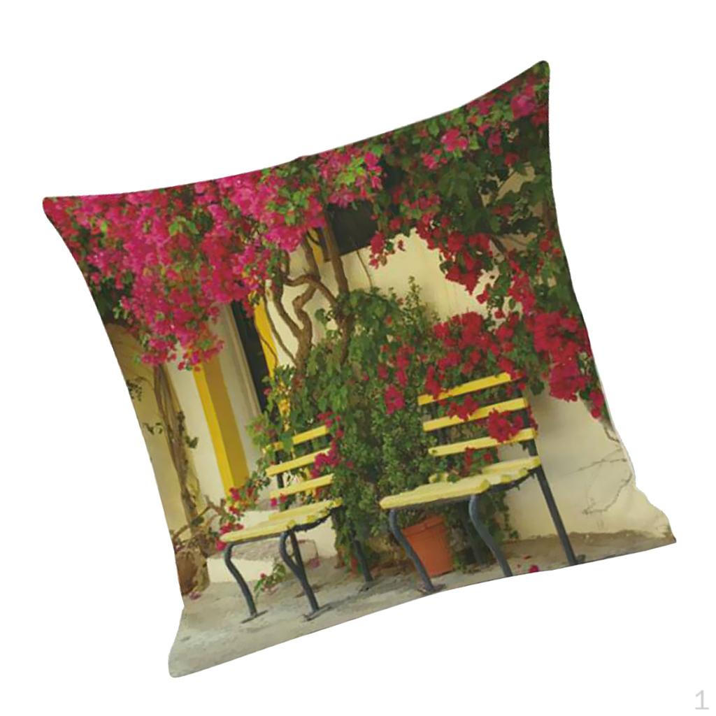

Printed Flannel Cushion Cover Rural Country Home Garden Car Decor 45x45cm - #2,