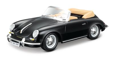 BURAGO Porsche 356 B Minicar Cabriolet 1961 1/24 (Schwarz) [Gebraucht]