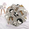 1pc Forest Animals Fashionable Automatic Opening/Closing Folding Umbrella with 8 Bones, Windproof Portable, Daily Use123