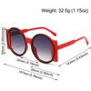 Women's Men's Round Double Color Sunglasses Fashion Retro Trend Sunglasses Travel Street Po Holiday Party Beach Glasses