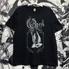Progressive Metal Opeth Niche European and American Unisex and Women Rock Band Printed Cotton Short Sleeve Tshirt Coat