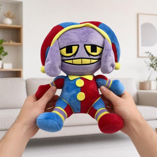Digital Circus Plush Doll, Cute Cartoon Character Stuffed Animal Toy, Soft Collectible Plushie for Kids, Christmas Thanksgiving Birthdays Gift for
