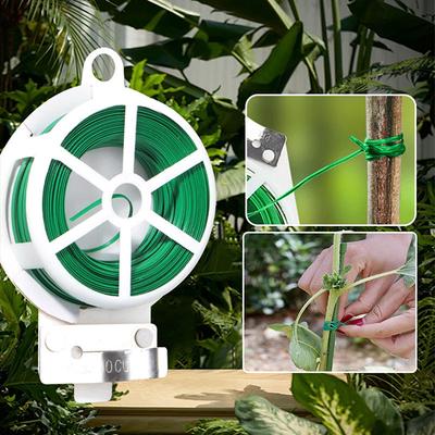 100M Garten Flexible Bindedraht Pflanze Krawatten Eisen Drähte Unterstützung Feste Kletterpflanzen Linie Creeper Gemüse Stabilisierung Krawatte