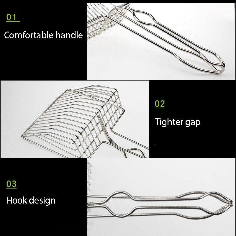 Paslanmaz Çelik Kedi Kumu Küreği Metal Dışkı Kürekleri Evcil Hayvanlar Kedi Kumu Kum Küreği Evcil Hayvan Dışkısı Artefakt Köpekler Kürek Evcil Hayvan Temizlik Aracı