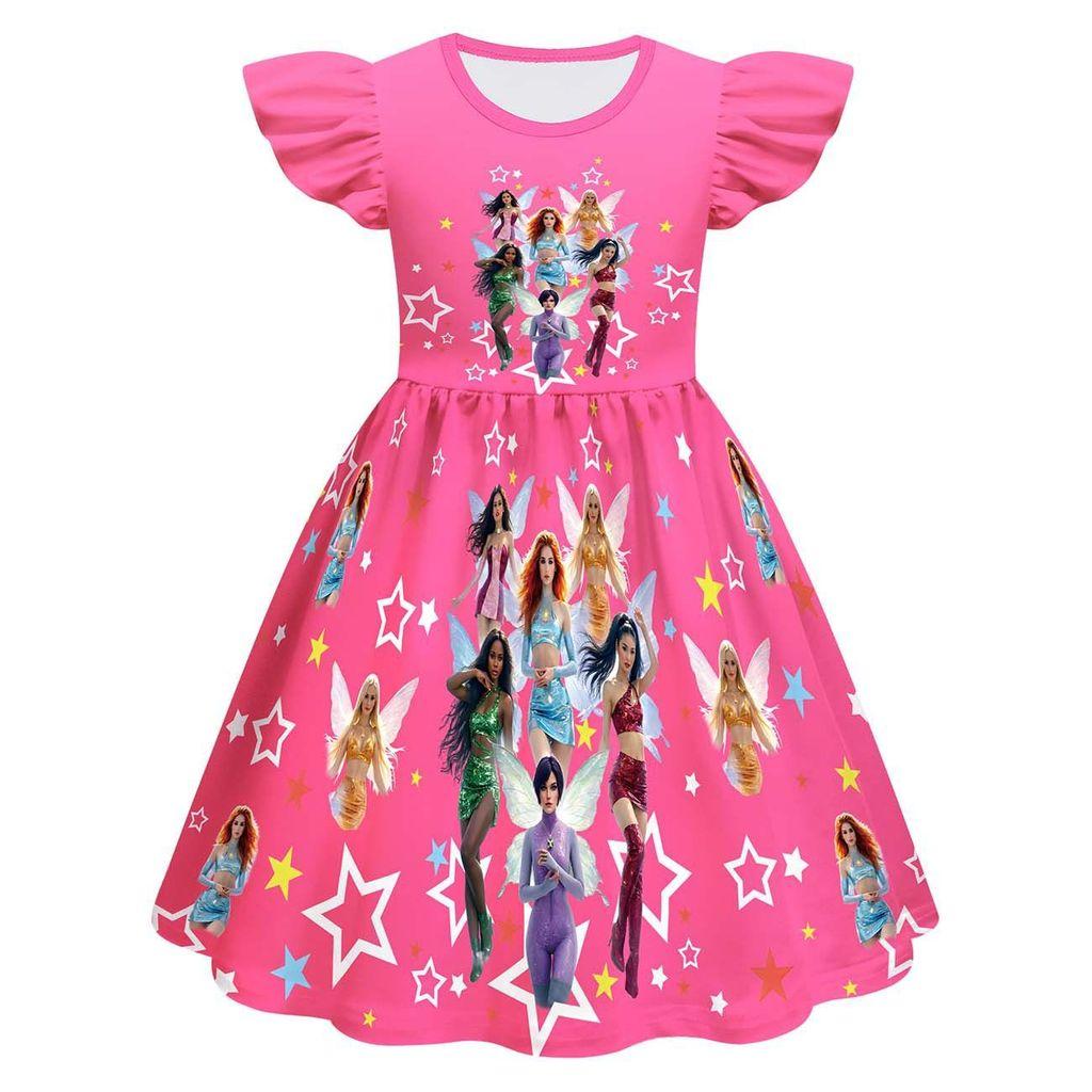 82981 Children Girls KATSEYE Printed Casual Fashion Dress