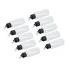 10Pcs Hair Oil Bottle 60ml Leakproof High Temperature Resistant Transparent Plastic Dispensing Bottle with Funnel