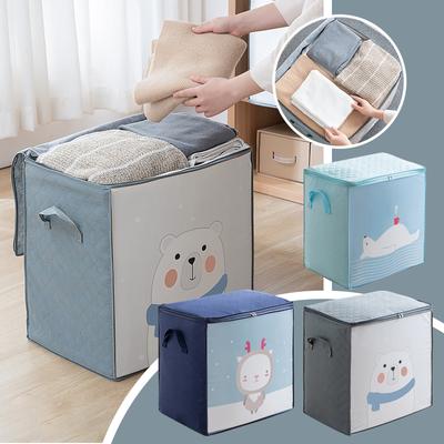 Faltbare Aufbewahrungstaschen-Organizer mit Reißverschlüssen, verstärkten Griffen, große Aufbewahrungstasche für Kleidung