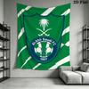 Al Ahli Wall Tapestry Aesthetic Wall Hanging Printed Fabric Blanket Decorative Tapestries for Bedroom Living Room Home Decor