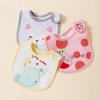 Three layer children's and baby bibs, U-shaped bibs, newborn saliva wipes, food saliva wipes, three piece set