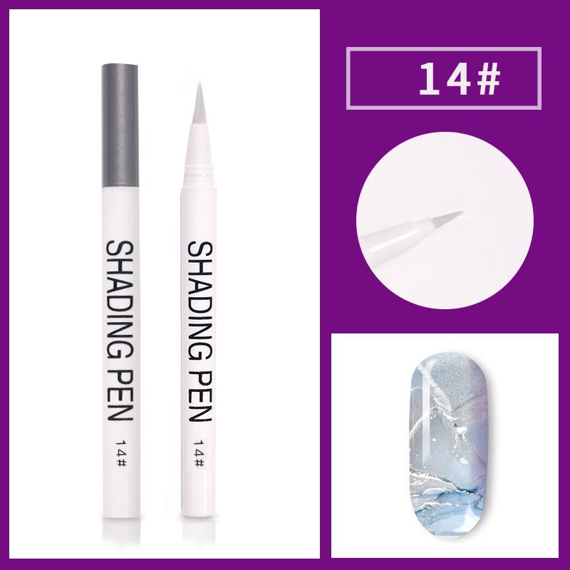 Nail Art Pen Blooming UV Gel Nail Smudge Ink Drawing Pen Marbling Manicure Abstract Painting Brush Nail DIY Tool