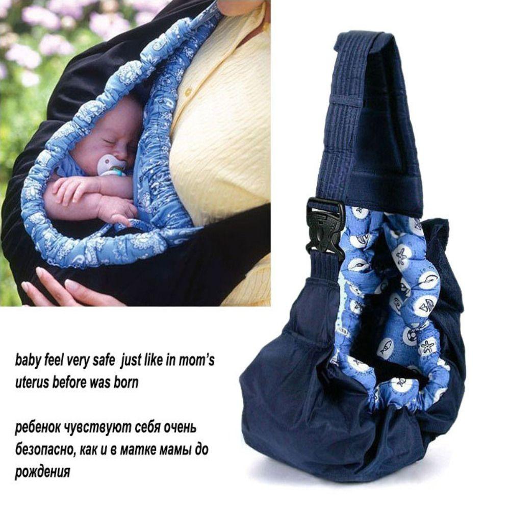 One Shoulder Baby Sling Carrier Adjustable Infant Kangaroo Bag Safety Baby Carrier Swaddle Outdoor