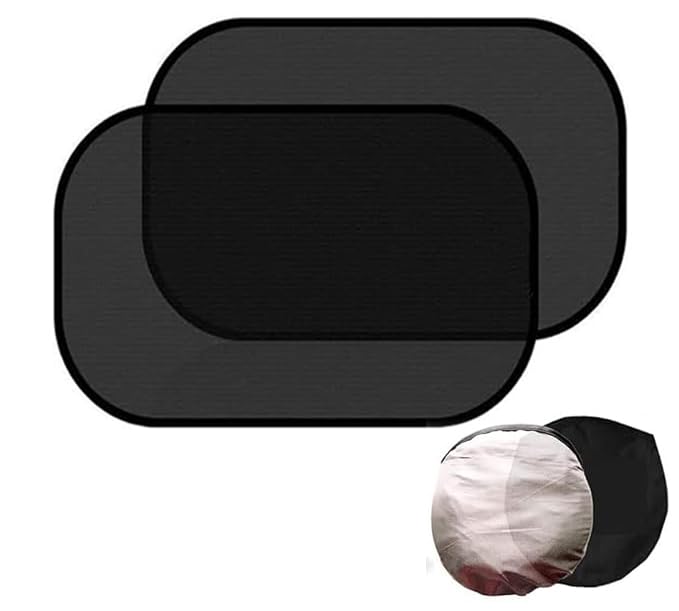 

Автомобильный УФ-свет для окон автомобиля УФ-защищает домашних животных и детей на пассажирском и заднем сиденьях Легко устанавливается и 54 x Чехол для хранения в комплекте x Солнцезащитный козырек, Боковой, чёрный