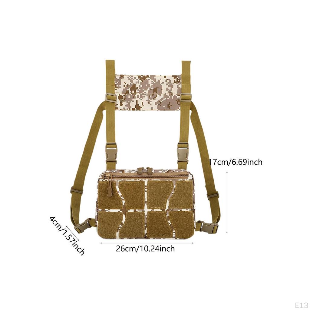 Chest Rig Bag Practical Multifunction Outdoor Pack for Hiking Fishing Travel