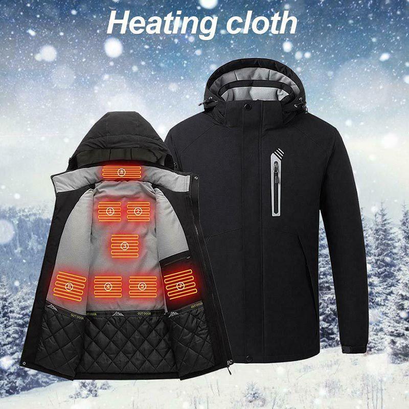 Luxurious Usb Electric Heated Coat With Hooded Jacket For Ultimate Winter Warmth