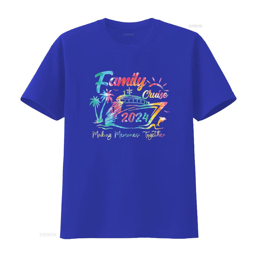 Mens Family Cruise T Shirt 2024 Vacation Making Memories Together Black Large vintage Washed fashion Stylish Soft Versatile