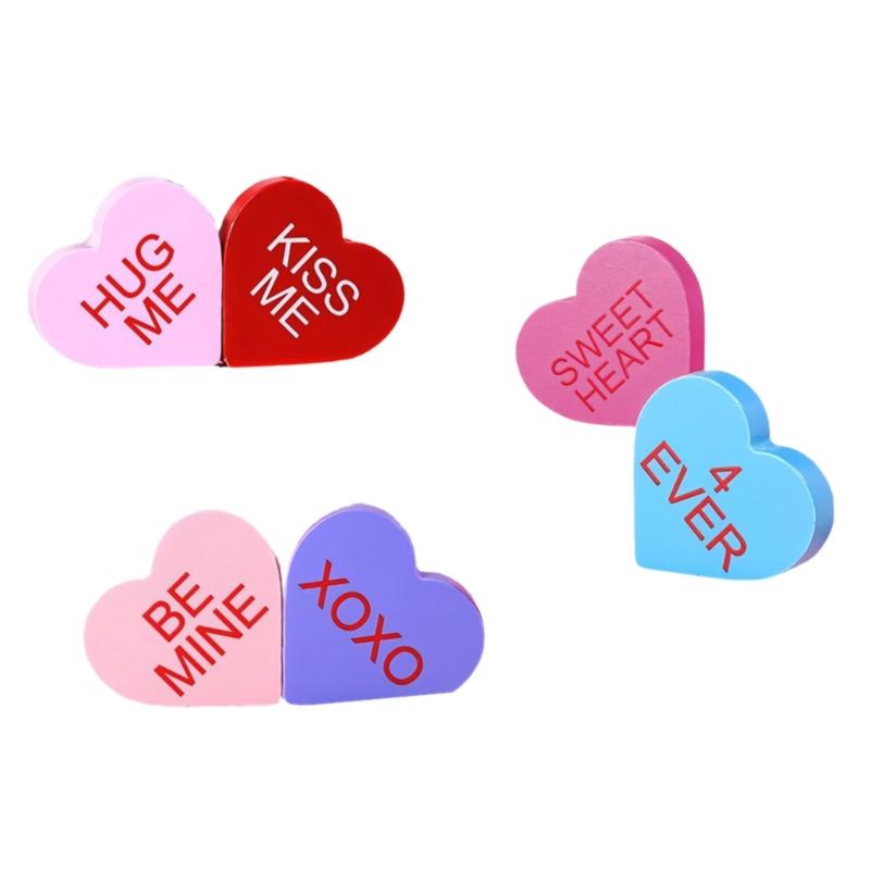 Modern Design Heart Craft Ornament Set Portable Foam Board Ideal for Home Office and Festival Event Decors