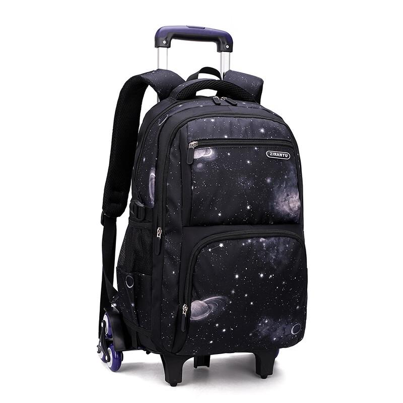 ZIRANYU Rolling Stair-Climbing School Backpack 6-Wheel