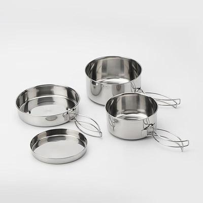Miss Yizi Portable Outdoor Stainless Steel Cookware Set