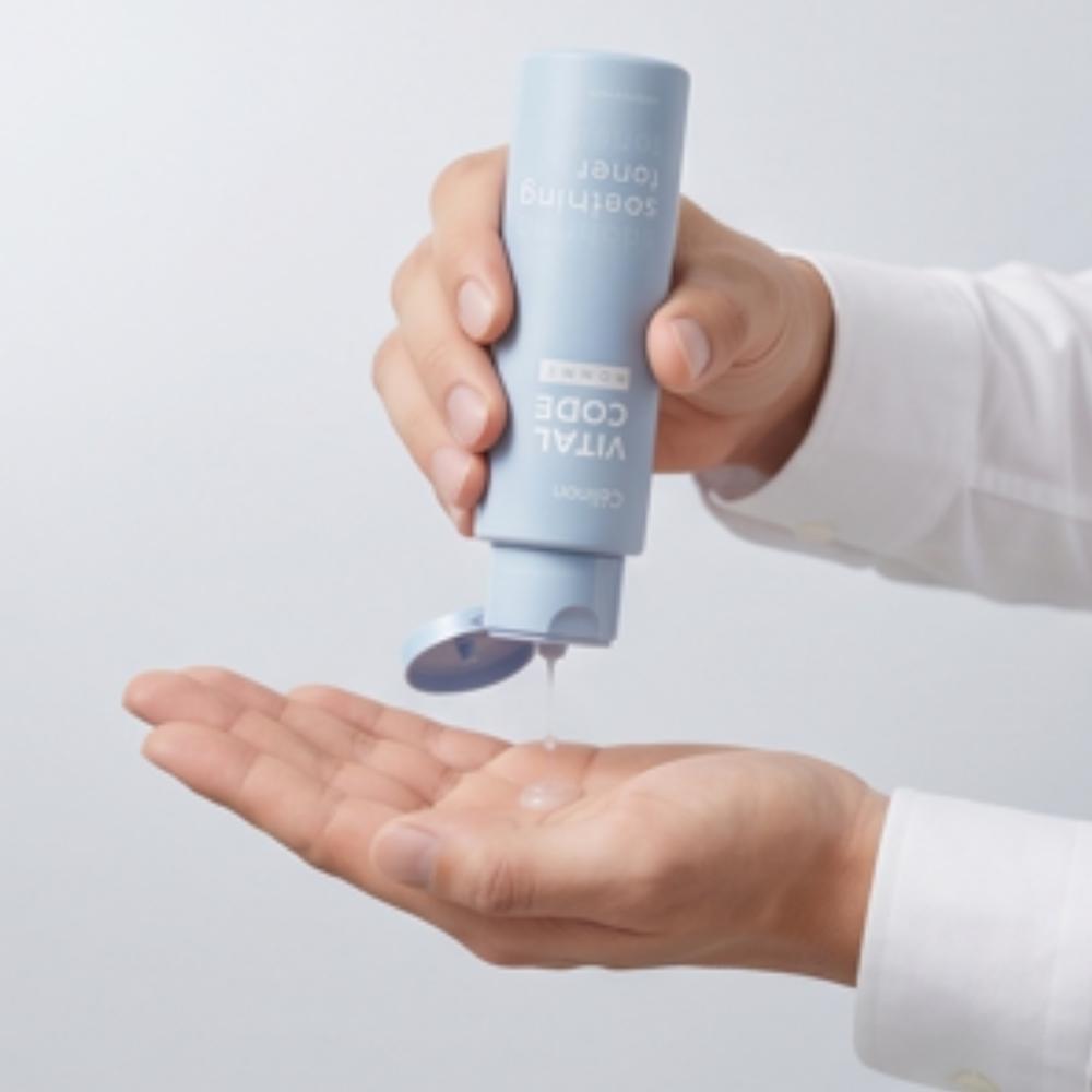 Celltrion Skincare / סט טיפוח Celinon Vital Code Homme / שגרת טיפוח לגברים מחייה ומאזנת שמן-לחות (טונר + תחליב) /מקוריאה