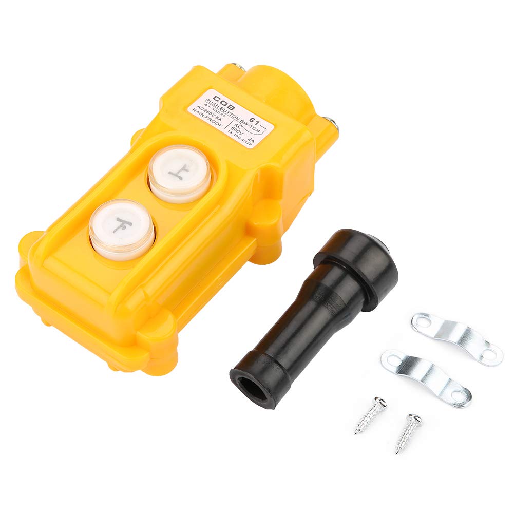 Crane Hoist Control, Crane Chain Hoist Push Button Switch Lifting Pendant Rainproof Controller