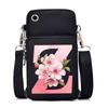 2024 Mobile Phone Bag Women's Messenger Bag New Alphabet Letter Printing Black Shoulder Bag Change Bag