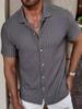 Men's Casual Knitted Hollow Breathable Shirt