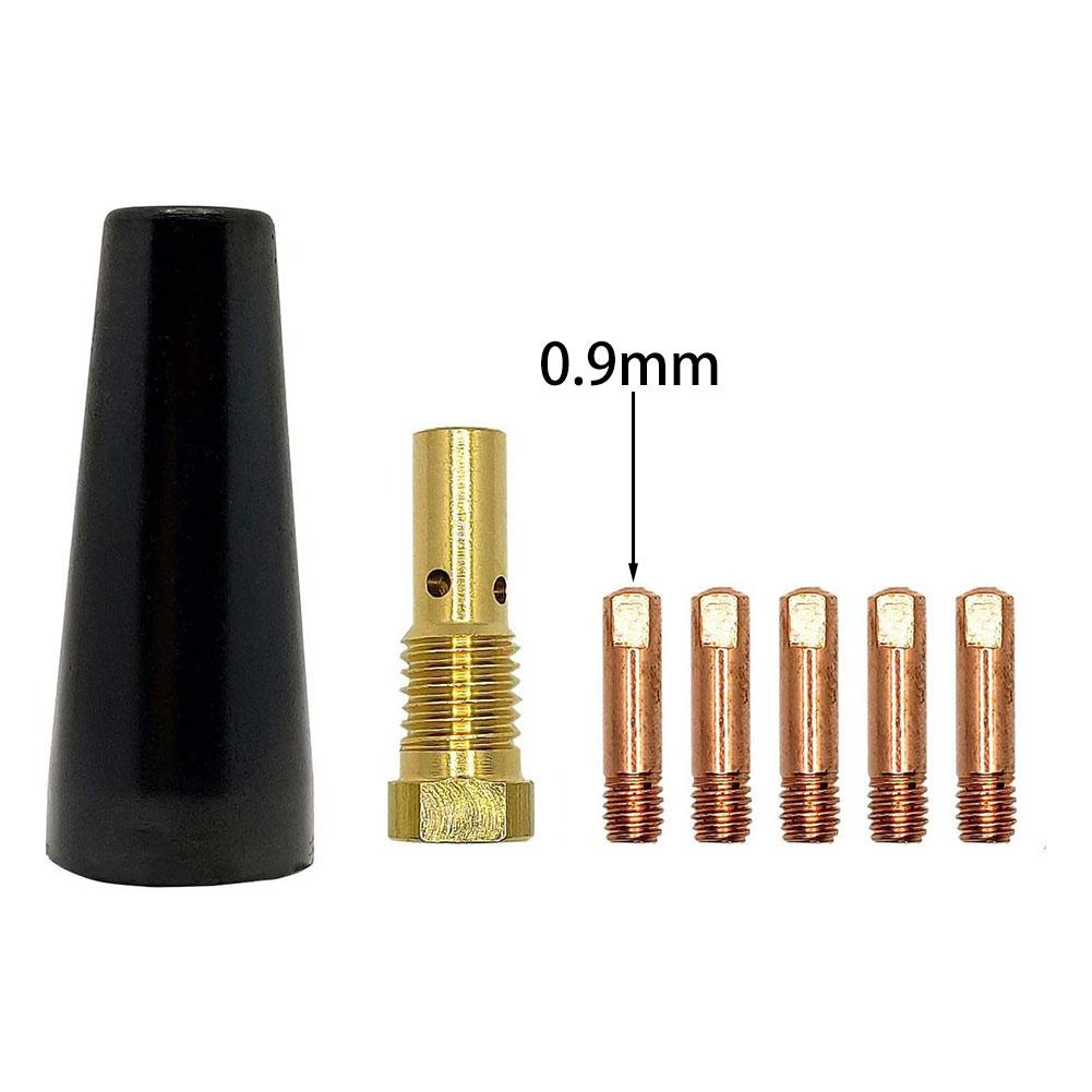 1set Conductive Tips 7PK Nozzle Tip Kit For Easy-Flux 125 Amp Welder 56355 56359 For Flux Core Welding Accessories