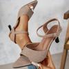 Fashion Woman Sandals Ankle Strap Peep Toe High Heels Sandals 2025 Sexy Dress Wedding Shoes Women Designer High Heels Buckle Woman Pumps