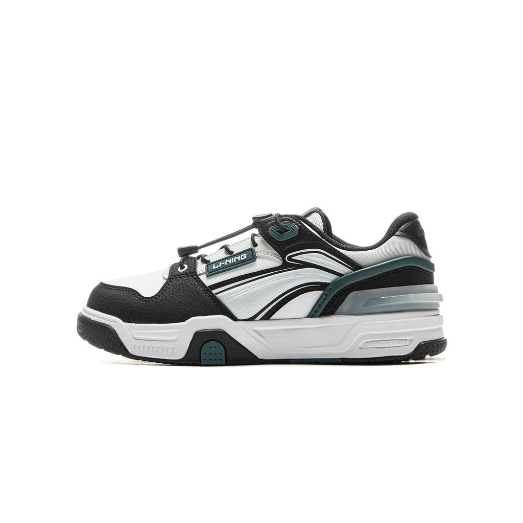 Li Ning Kids Sports Lifestyle Series Comfortable Fashion Kids Casual Shoes Kids Casual Shoes Black Standard-White YKCV036-11
