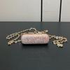 Glitter Crossbody Box Handbag Mini Lipstick Storage Bag Casual Evening Banquet Bag  Women
