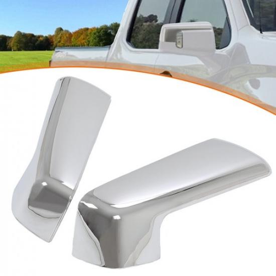 For 19-24  Chevy Silverado GMC Sierra 1500 Chrome Top Half Mirror Cover Caps