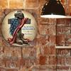 Metal Patriotic Wall Art Sign Remember Our Heroes 7.8x7.8 Inch 2D Flat Print Home Bar Cafe Decor