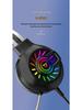 H300 RGB Luminous On-Ear Headphones - Heavy Bass Gaming Headset for E-Sports and 'Chicken Dinner' Wins.