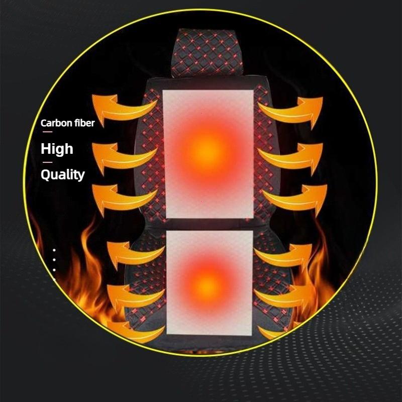New Universal 12V Car Seat Heater Carbon Fiber Heating Safety Winter Heating Heater Seat Cushion Accessories Heater Car Seat