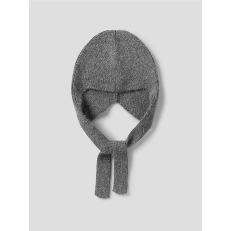 

8SECONDS Шапка-бини вязаная с ушками Серая (195X8BWYB3) Gray (antique silver)