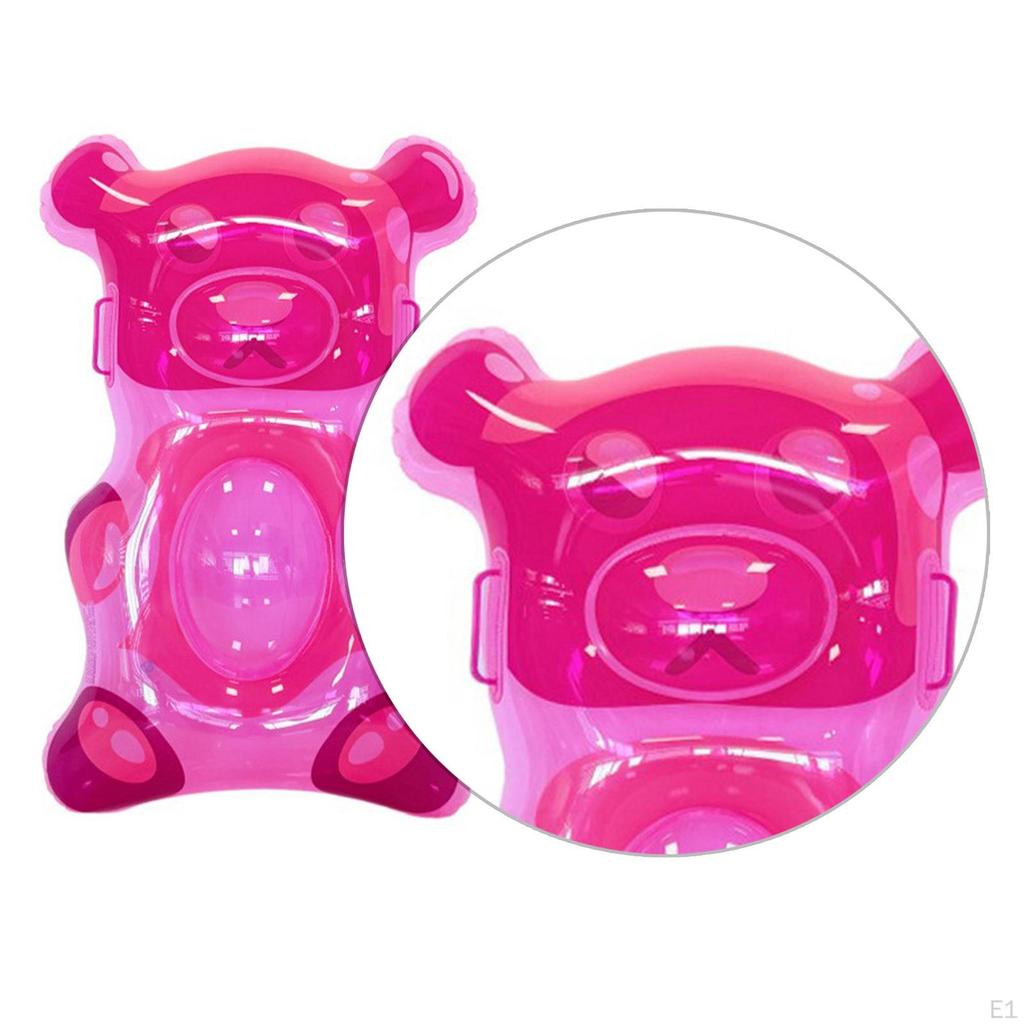 Inflatable Gummy Bear Pool Float Fun Toy, Kids Surfboard for Party, Beach