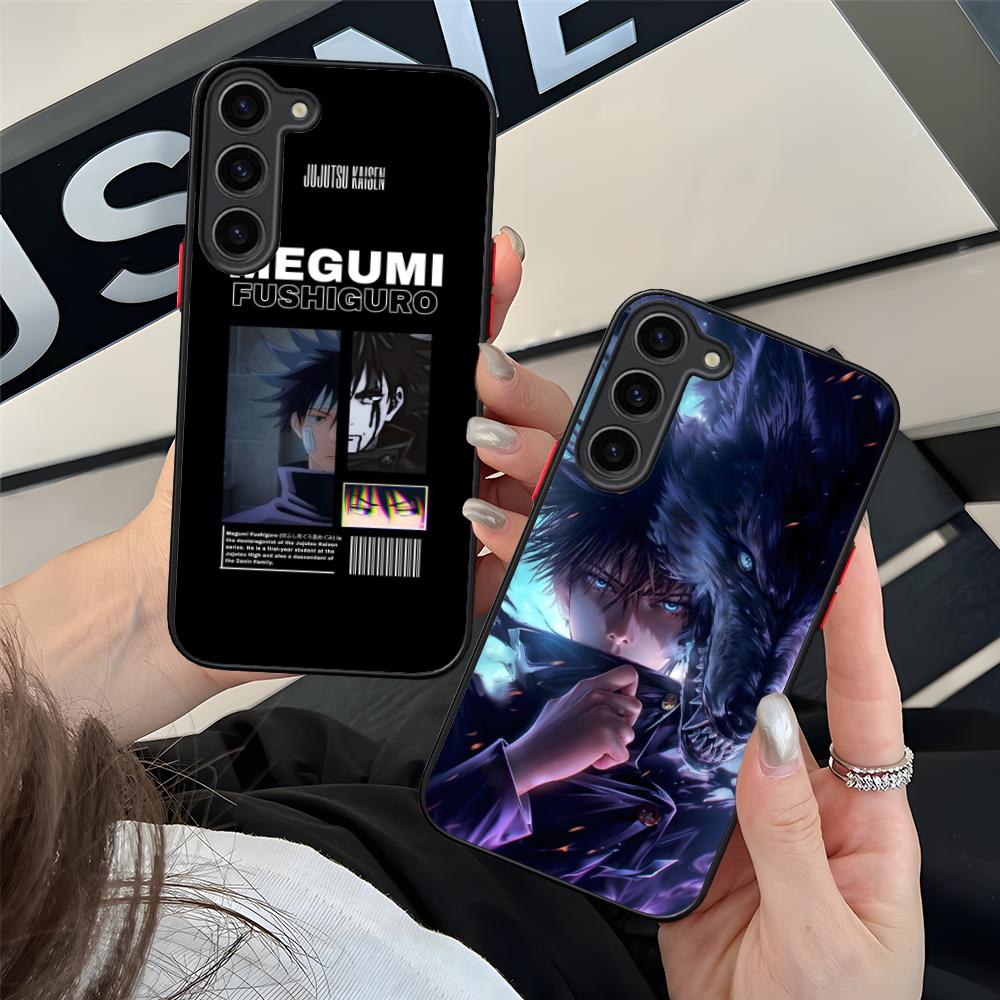 Jujutsu Kaisen Megumi Mobile Phone Case for Samsung Galaxy S25 S24 S23 S22 S21 Plus FE Ultra Colour Silicone Cover Luxury Cover