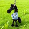 Tianxuan Black Horse Plush Toy Bag Charm Keychain Doll Clothes Doll Children'S Toy