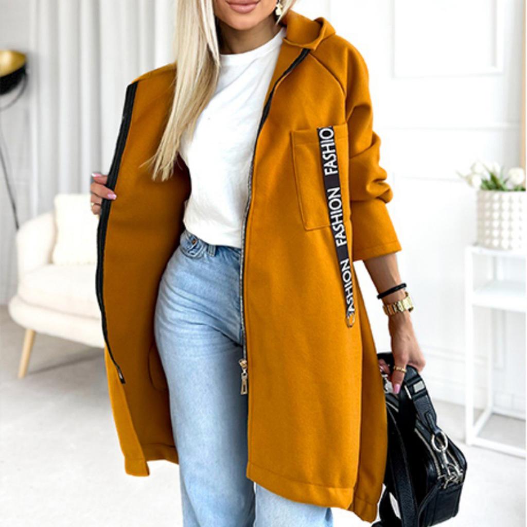 Women's Fashion Casual Solid-color Long-sleeved Cardigan Jacket